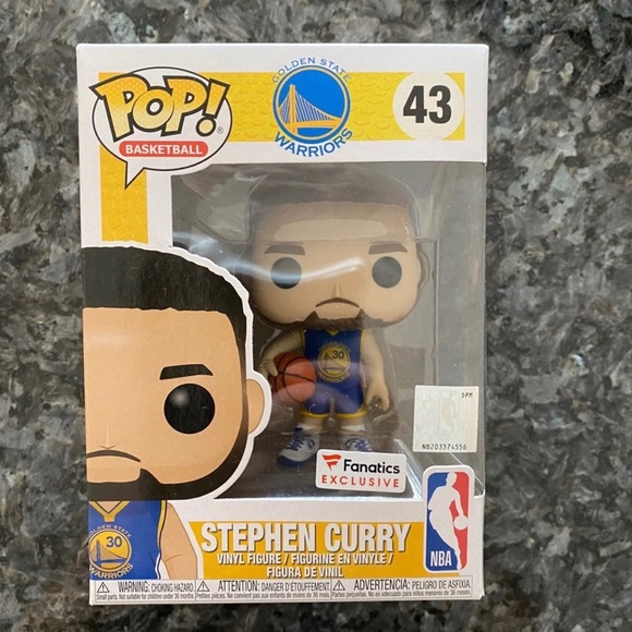 figura De Vinilo Stephen Curry de baloncesto #43 NBA Golden State Warriors FUNKO POP